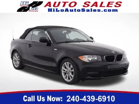 Black 2009 BMW 1 Series 128i for sale in Frederick, MD
