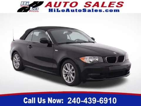 Black 2009 BMW 1 Series 128i for sale in Frederick, MD