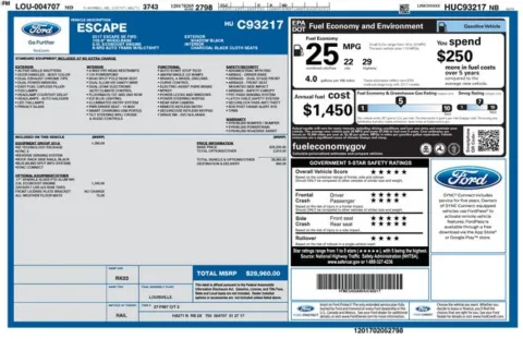 Black 2017 Ford Escape SE for sale in Frederick, MD
