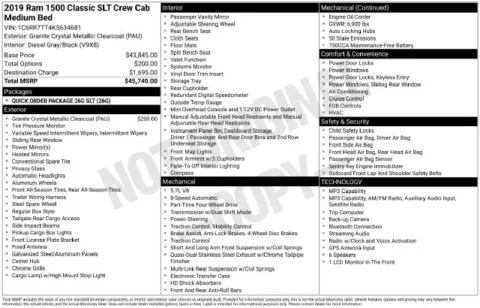 Gray 2019 Ram 1500 Classic SLT for sale in Frederick, MD