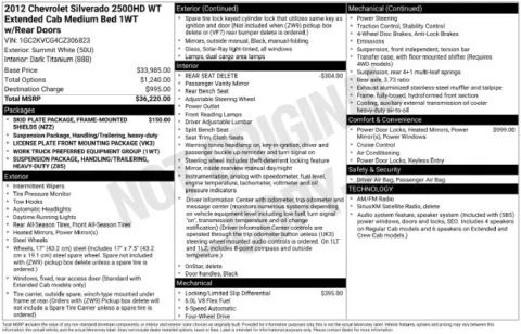 White 2012 Chevrolet Silverado 2500 HD Work Truck for sale in Frederick, MD