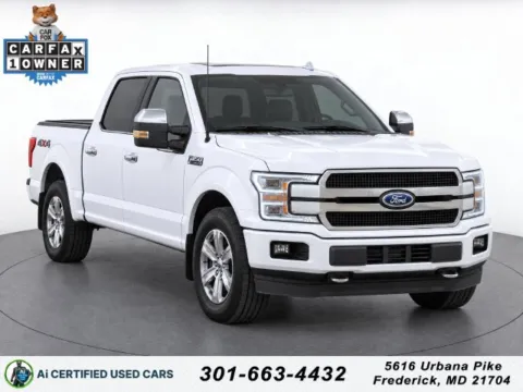 White 2018 Ford F-150 Platinum for sale in Frederick, MD