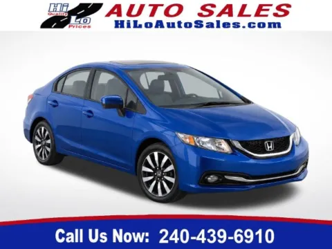 Blue 2015 Honda Civic EX-L for sale in Frederick, MD