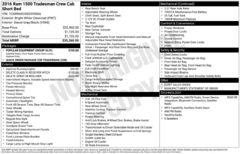 Photos of 2016 Ram 1500 Tradesman for sale in Frederick, MD at Hi Lo Auto Sales