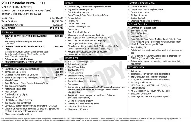 2011 Chevrolet Cruze 1LT photo 2