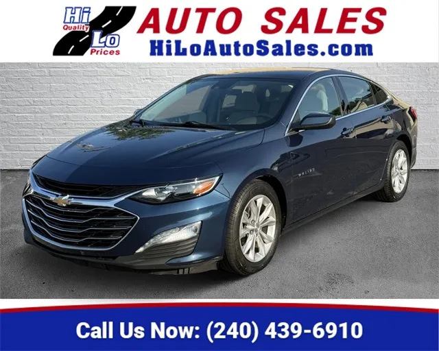 Blue 2021 Chevrolet Malibu LT for sale in Frederick, MD