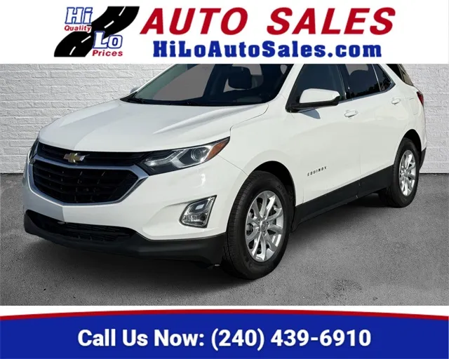 White 2019 Chevrolet Equinox LT for sale in Frederick, MD
