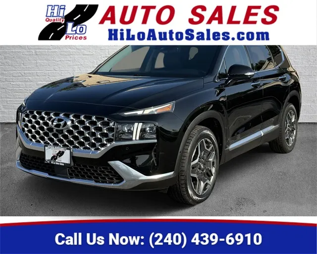 Black 2022 Hyundai Santa Fe Limited for sale in Frederick, MD