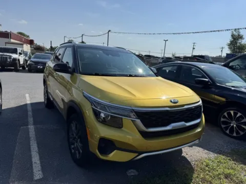Yellow 2021 Kia Seltos S for sale in Frederick, MD