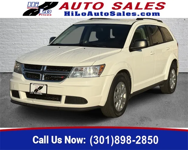 White 2018 Dodge Journey SE for sale in Frederick, MD