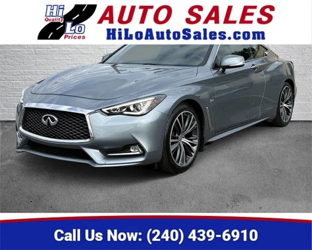 Blue 2017 INFINITI Q60 3.0t Premium for sale in Frederick, MD