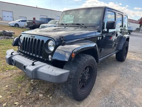 Black 2015 Jeep Wrangler Unlimited Sahara for sale in Frederick, MD