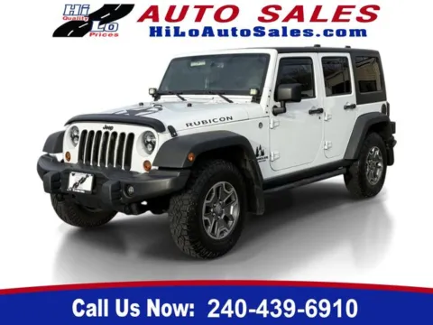 White 2013 Jeep Wrangler Unlimited Rubicon for sale in Frederick, MD
