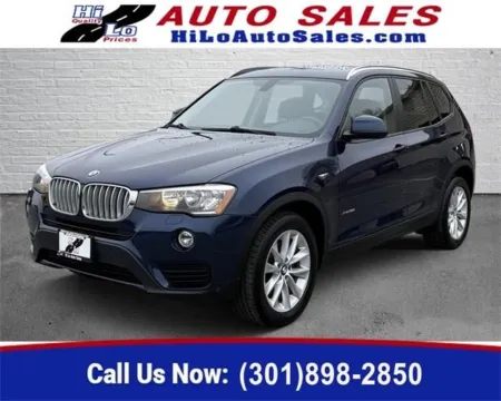 Blue 2017 BMW X3 xDrive28i for sale in Frederick, MD