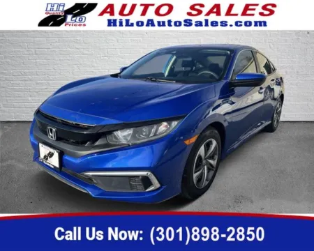 Blue 2019 Honda Civic LX for sale in Frederick, MD