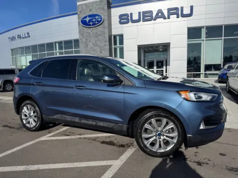 Blue 2019 Ford Edge Titanium for sale in Twin Falls, ID