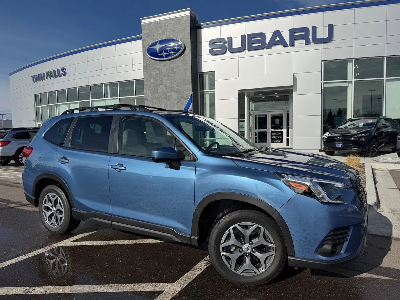 Blue 2023 Subaru Forester Premium for sale in Twin Falls, ID