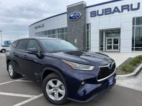 Blue 2021 Toyota Highlander Hybrid LE for sale in Twin Falls, ID