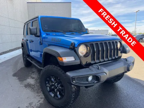 Blue 2021 Jeep Wrangler Unlimited Willys Sport for sale in Twin Falls, ID