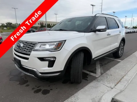 White 2018 Ford Explorer Platinum for sale in Twin Falls, ID