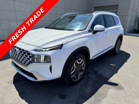 White 2021 Hyundai Santa Fe Hybrid SEL Premium for sale in Twin Falls, ID