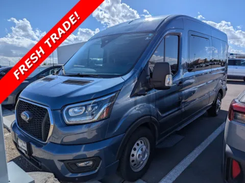 Blue 2023 Ford Transit Passenger Wagon XLT for sale in Twin Falls, ID