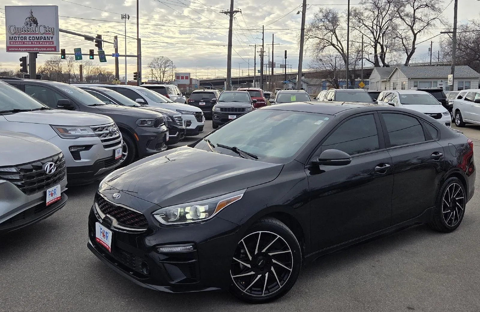 Black 2021 Kia Forte GT-Line for sale in Des Moines, IA