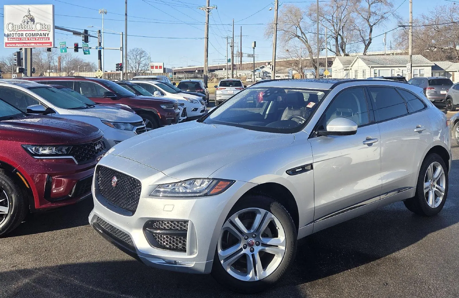 Silver 2018 Jaguar F-PACE 20d R-Sport for sale in Des Moines, IA