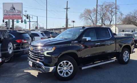 Black 2022 Chevrolet Silverado 1500 LTZ for sale in Des Moines, IA