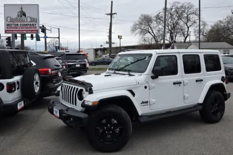 White 2021 Jeep Wrangler Unlimited Sahara Altitude for sale in Des Moines, IA