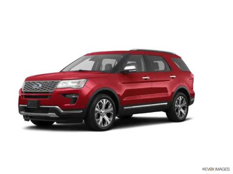Red 2018 Ford Explorer Platinum for sale in Des Moines, IA