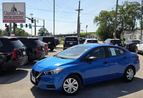 Blue 2022 Nissan Versa S for sale in Des Moines, IA
