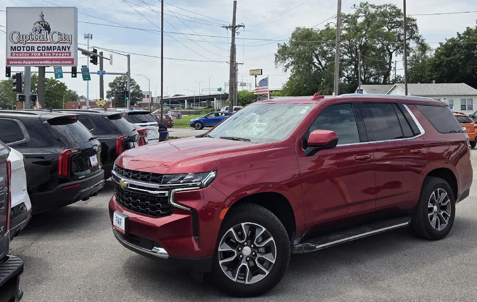 Red 2023 Chevrolet Tahoe LS for sale in Des Moines, IA