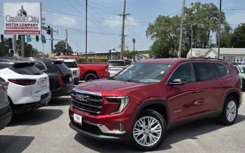 Red 2024 GMC Acadia AWD Elevation for sale in Des Moines, IA