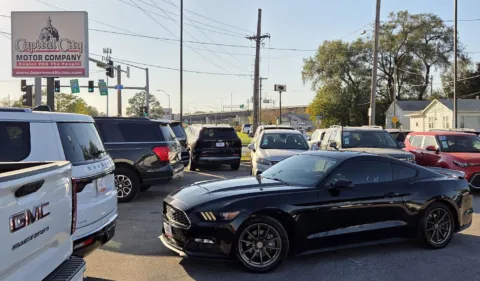 Black 2015 Ford Mustang EcoBoost Premium for sale in Des Moines, IA
