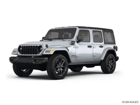 Silver 2024 Jeep Wrangler 4xe Sahara for sale in Des Moines, IA