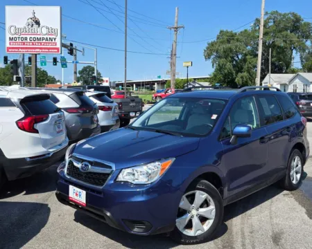 Blue 2015 Subaru Forester 2.5i Premium for sale in Des Moines, IA