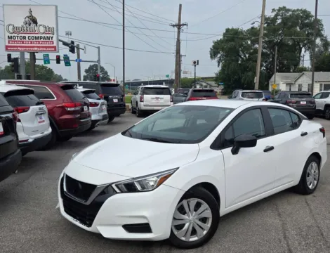White 2021 Nissan Versa S for sale in Des Moines, IA