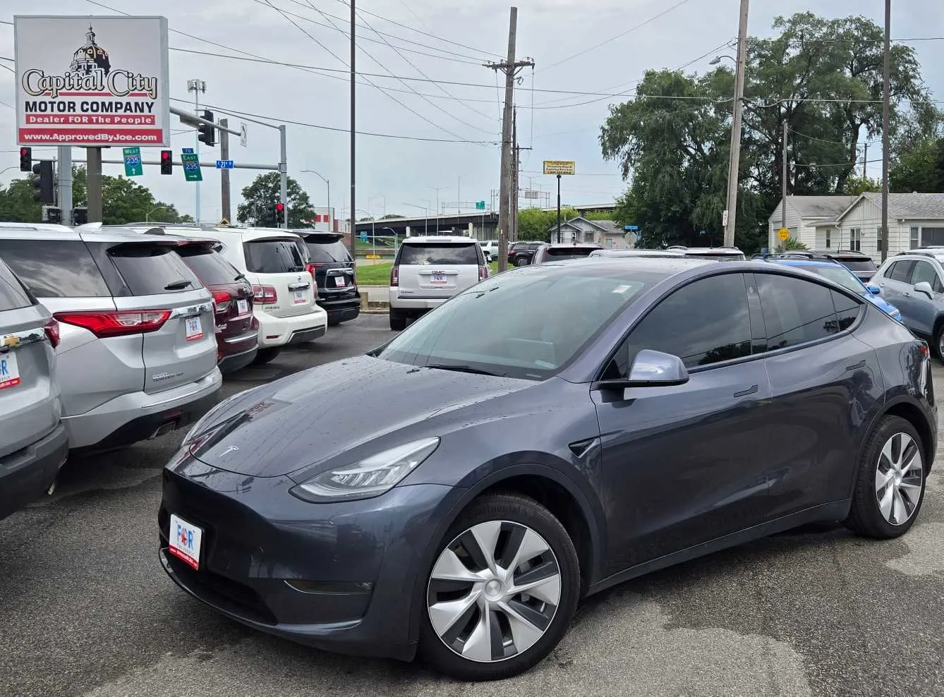 Used 2021 Tesla Model Y Long Range with VIN 5YJYGDEE6MF245595 for sale in Boone, IA