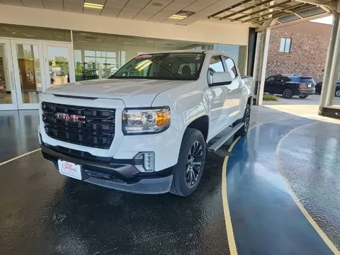 White 2021 GMC Canyon 4WD Elevation for sale in Boone, IA