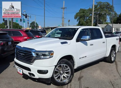 White 2022 Ram 1500 Longhorn for sale in Des Moines, IA