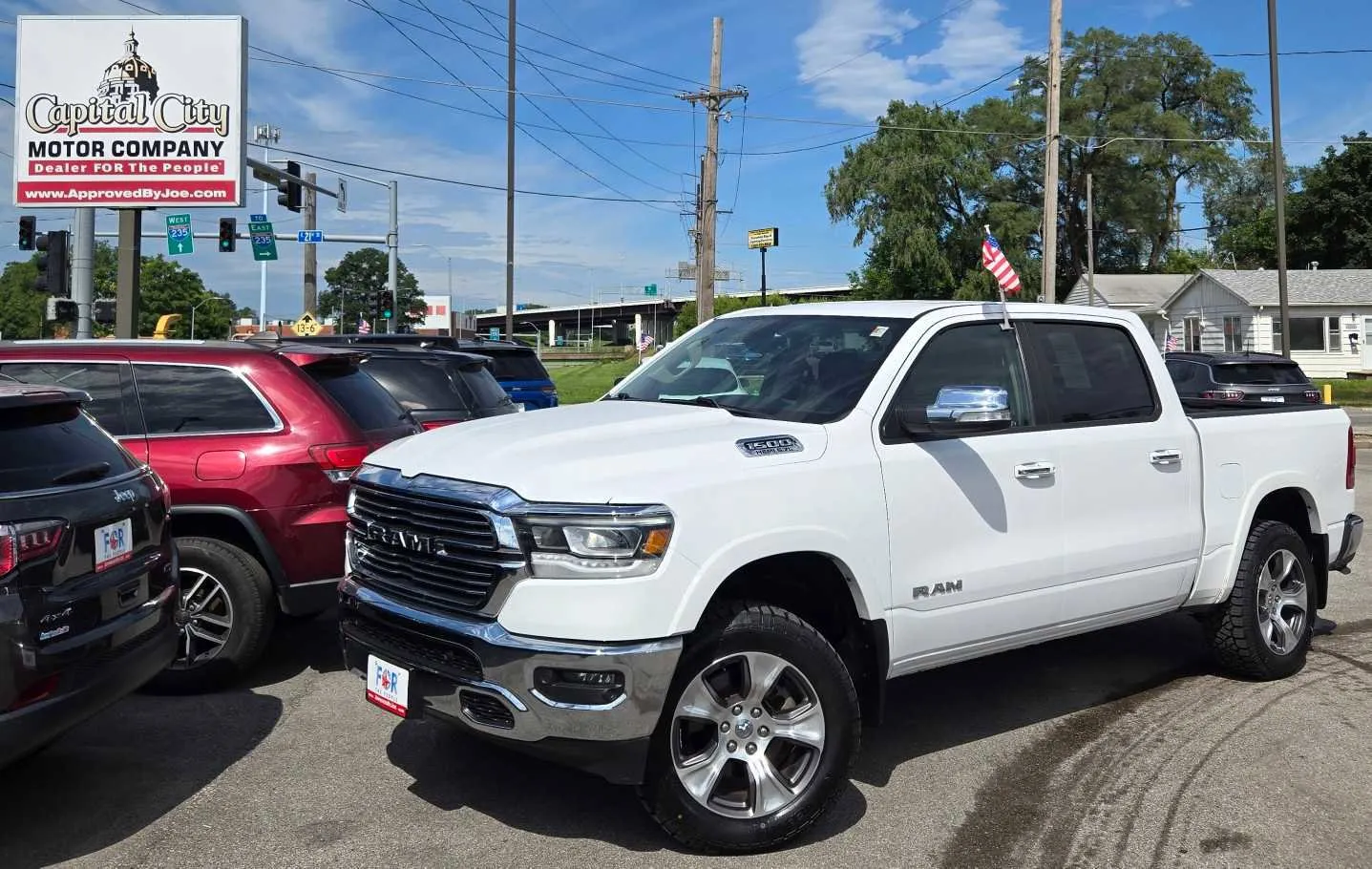 White 2020 Ram 1500 Laramie for sale in Des Moines, IA