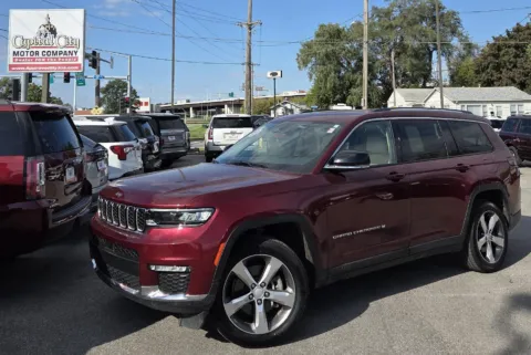 Red 2021 Jeep Grand Cherokee L Limited for sale in Des Moines, IA