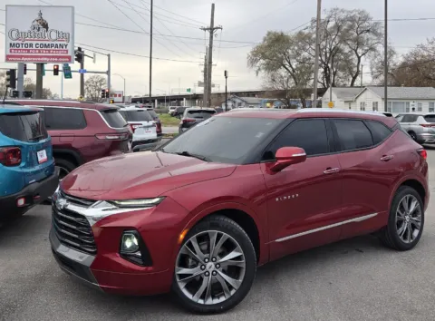 Red 2021 Chevrolet Blazer Premier for sale in Des Moines, IA