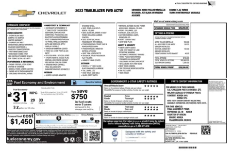 Photos of 2023 Chevrolet Trailblazer ACTIV for sale in Boone, IA at Pat Clemons Inc.