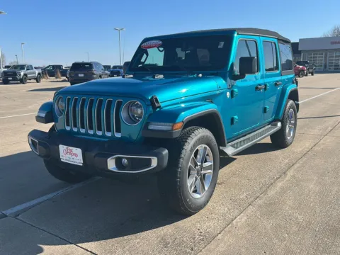 Blue 2020 Jeep Wrangler Unlimited Sahara for sale in Boone, IA