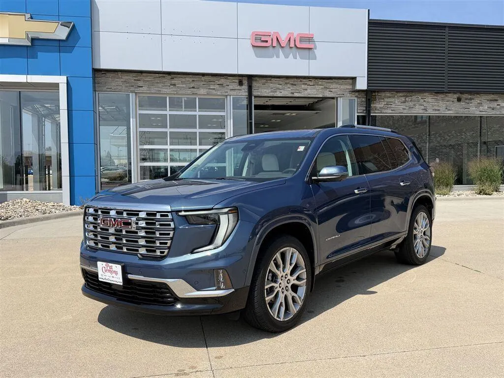 Blue 2026 GMC Acadia AWD Denali for sale in Boone, IA