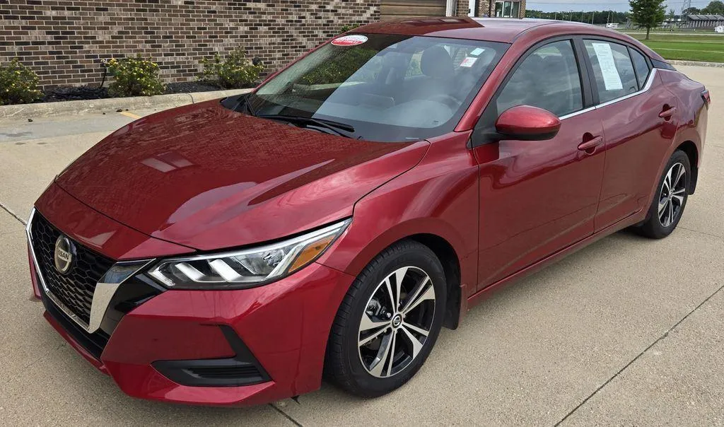 Red 2022 Nissan Sentra SV for sale in Boone, IA