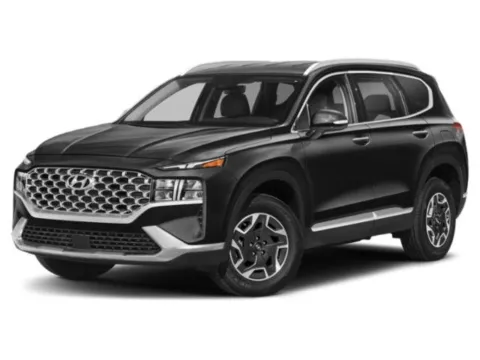 Silver 2021 Hyundai Santa Fe Hybrid Blue for sale in Lincoln, NE