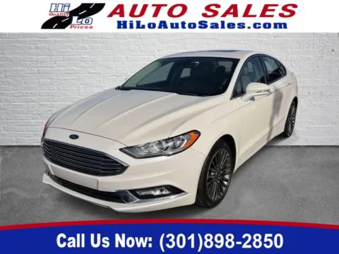 White 2017 Ford Fusion SE for sale in Frederick, MD